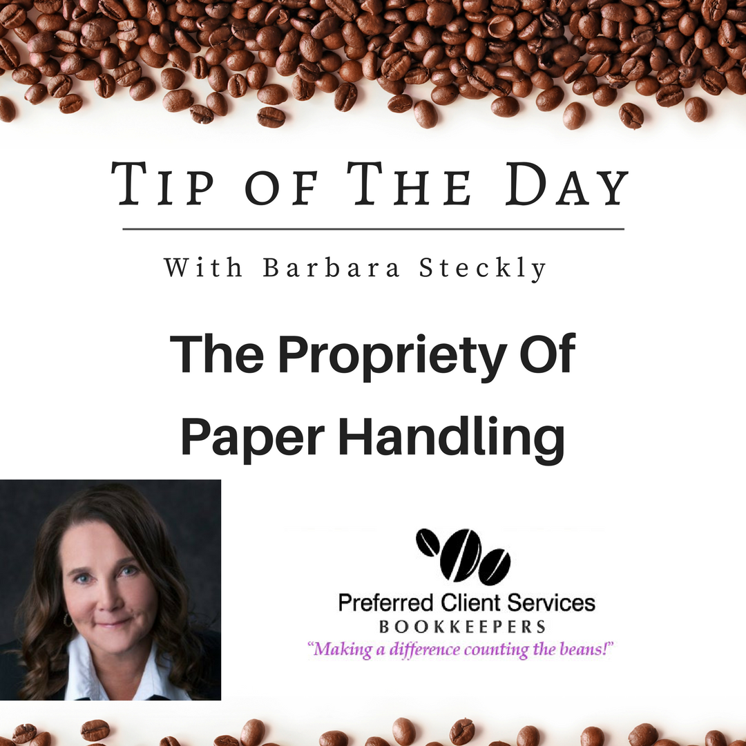 propriety of paper handling preferred client services bookkeepers edmonton 